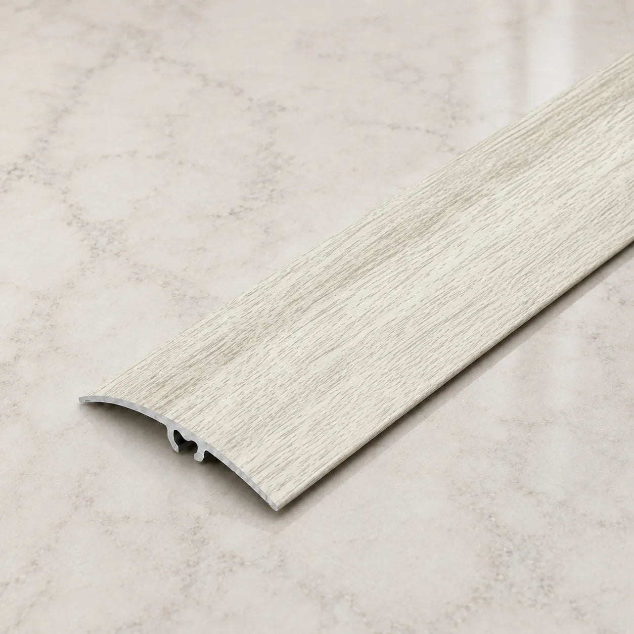 50mm Wood Effect Aluminium Door Threshold Strip in Arctic Oak